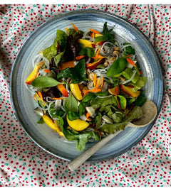 Jess’s Monthly Melt Down: Sassy Lunchbox Peaches & Monte Enebro Salad