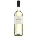 Bottle of Zähringer Cuvée Blanc wine on a white background