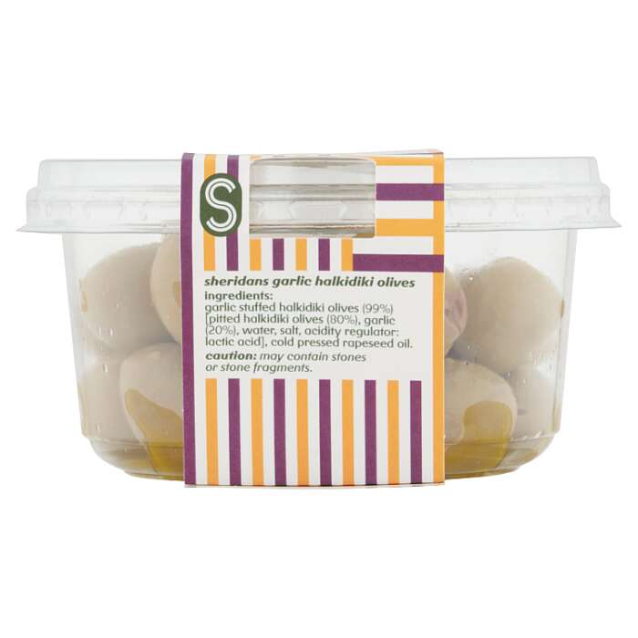 Sheridans Garlic Stuffed Halkidiki Olives
