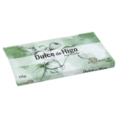 Packaging of Dulce de Higo fig paste with Pajarrop branding on a white background