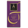 Aine handmade chocolate bar packaging with purple and gold design