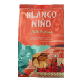 Blanco Nino Chilli & Lime tortilla chips packaging on a white background