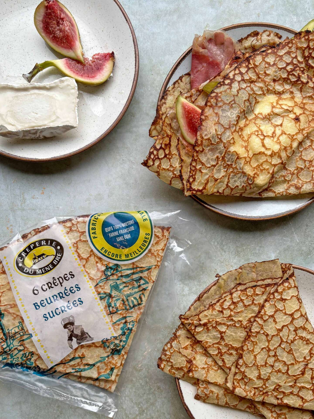 Crêperie du Méné Bré - Crepes with butter and sugar