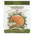 Packaging of Mariéneas snack with a green border and white background