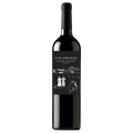 Wine bottle with 'Los Frailes' label on a white background