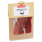 Packaged prosciutto with Falorni branding on a white background