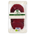 Packaged Bresaola Bio with CosiBio and Golfera branding on a white background