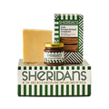 Sheridans hamper box with cheddar, crackers and chutney
