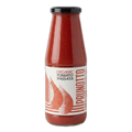 Bottle of Prunotto Organic Tomato Passata on a white background