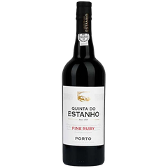 Bottle of Quinta do Estanho Fine Ruby port on a white background