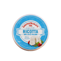 Container of Ricotta cheese with 'Caseificio Valcolatte' label on a white background