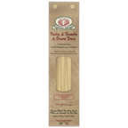 Pasta package with brand logo on a white background