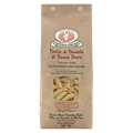 Pasta package with brand logo and product details on a white background
