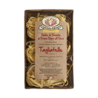Box of Tagliatelle pasta with a visible brand logo on a white background