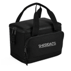 Black bag with 'Sheridan's' logo on a white background
