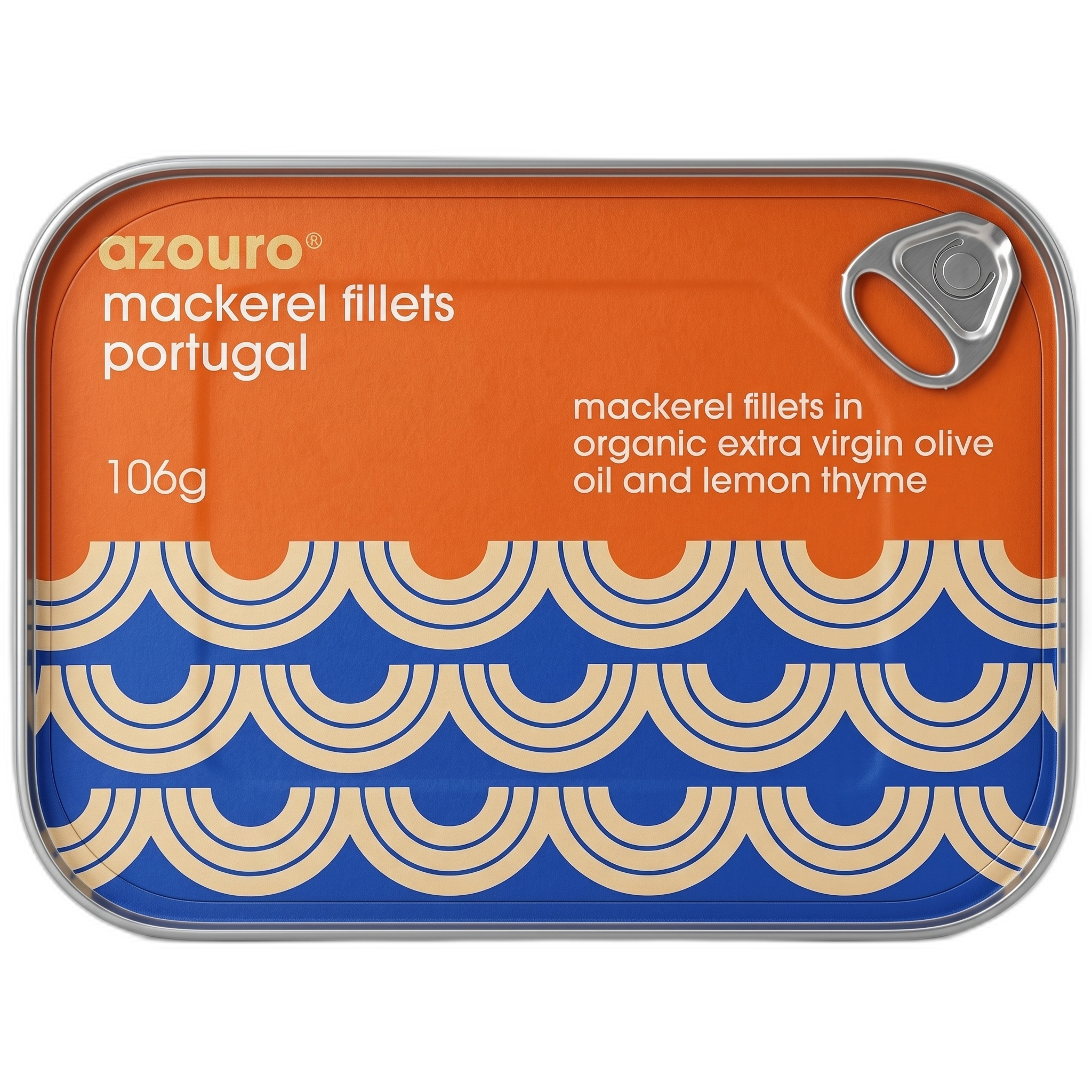 Azouro Mackerel Fillets in Organic Extra Virgin Olive Oil and Lemon Thyme