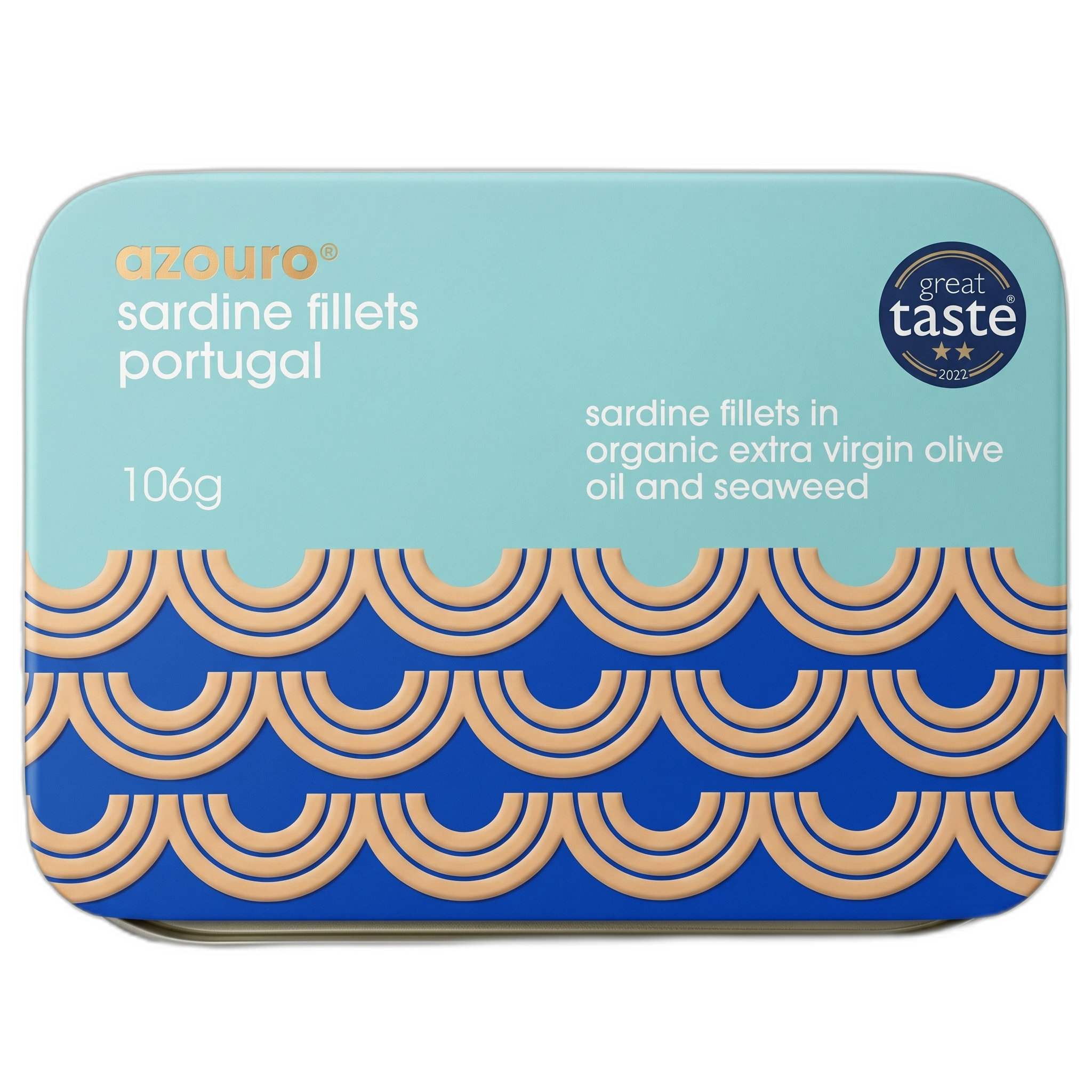 Azouro Sardine Fillets in Organic Extra Virgin Olive Oil & Seaweed