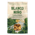 Package of Blanco Nino Creamy Jalapeno tortilla chips with nature-themed design