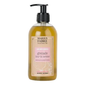 Pump bottle of Marius Fabre Marseille liquid soap in pomegranate and cherry blossom
