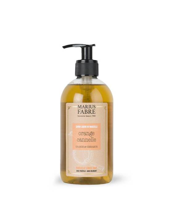Marseille liquid soap Orange zest and Cinnamon fragrance