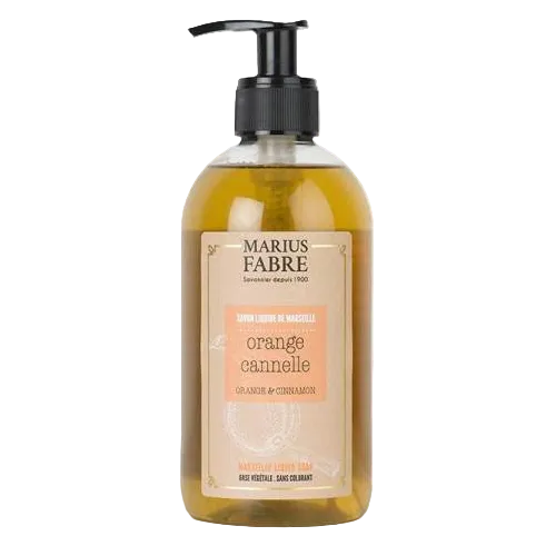 Marius Fabre soap bottle with pump on a white background