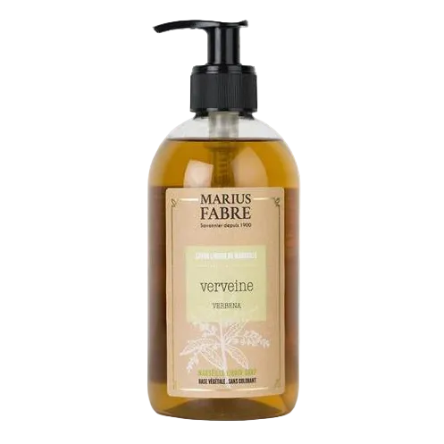 Marius Fabre liquid soap bottle with pump on a white background