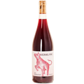 Wine bottle with cork and 'Meinklang' label on a white background