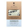 Packet of two Millbee reusable beeswax cheese wraps