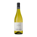 Wine bottle with 'Moulin de Gassac' label on a white background