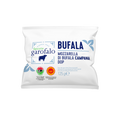 Packaging of Bufala Mozzarella di Bufala Campana Dop from Fattoria Garofalo on a white background