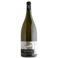 Wine bottle with a label on a white background