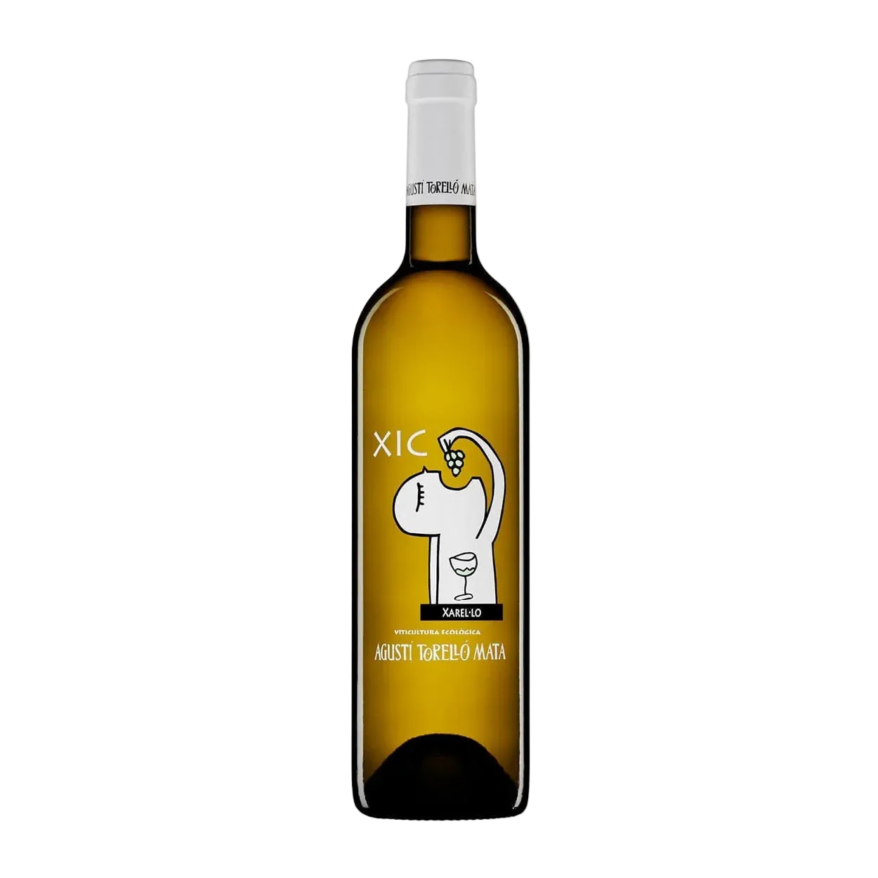 Wine bottle labeled 'XIC' on a white background