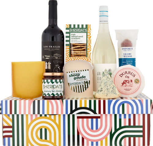 Cheese and store wine hampers