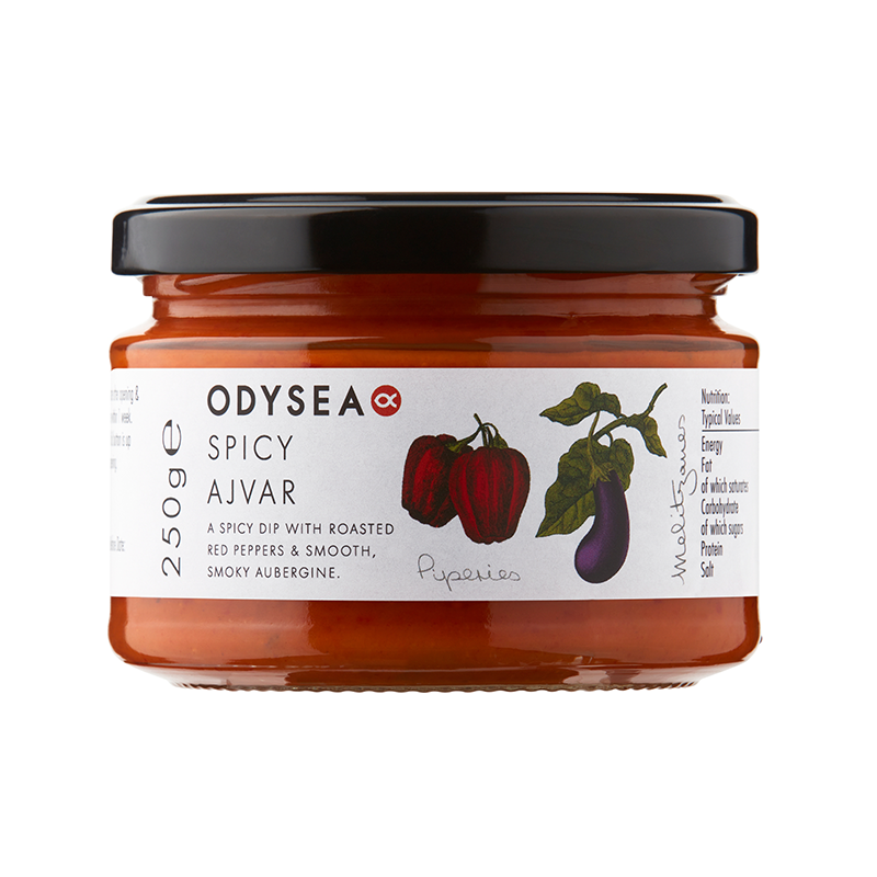 Odysea Spicy Ajvar Meze 220g - Sheridans Cheesemongers - We sell Irish ...