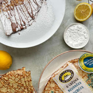 Crêperie du Méné Bré - Crepes with butter and sugar